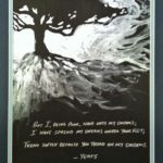 Yeats, Japanese silver, 16x20in.,2012