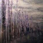 winterscape, acrylic, 24x24 in., 2012