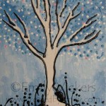 Blue Small Fabric Tree Blue Small Fabric Tree
